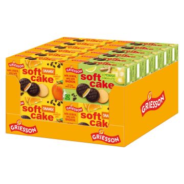 Griesson Soft Cake 18 Orange ZB/6 Lemonade Ginger Style 24x300g Mix-Karton-4001518116630