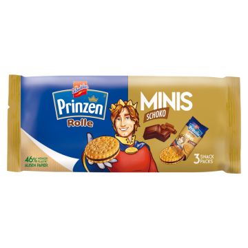 Prinzen Rolle Minis Schoko Vending 3 Snack-Packs 112,5g-4001518116494