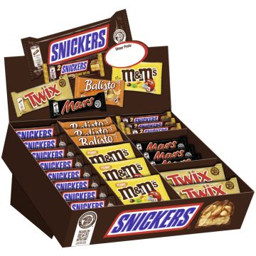 Topsellerbox BALISTO® M&M'S® MARS® SNICKERS® Original/Creamy Peanut Butter TWIX® 72 Verbrauchseinheiten 3,310kg-5000159564809