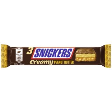 SNICKERS® Trio Creamy Peanut Butter 54,75g(3x18,25g) = 54,75g-5900951310546