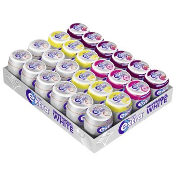 Sortimentskarton EXTRA® PROFESSIONAL White Dose Bubblemint/Citrus/Original/Himbeere Granatapfel 24 Verbrauchseinheiten 1,680kg-5000159552929