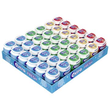 Wrigley Extra PROFESSIONAL Fresh Dose Melon Mint/Spearmint/Erdbeere/Strong Mint 36 Verbrauchseinheiten 2,520kg-5000159552912