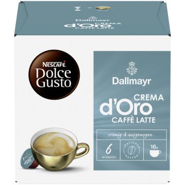 DOLCE GUSTO DALLMAYR Crema d'Oro Caffé Latte 16 Capsule = 160g-7613038641539