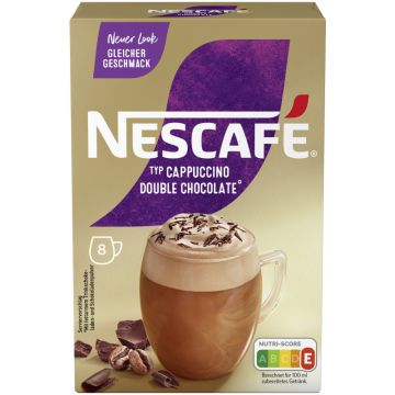 NESCAFE Typ Cappucino Double Chocolate (8x18,5g) = 148g-7613034172181