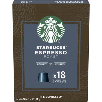 STARBUCKS ESPRESSO ROAST by NESPRESSO 18 Capsules = 101g-7613287904959