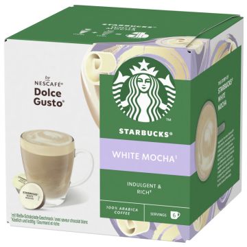 STARBUCKS WHITE MOCHA by NESCAFÉ DOLCE GUSTO 6+6 Capsule = 123g-8445290396860