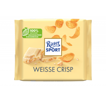 Ritter Sport Weiss Crisp à 100g-4000417629210