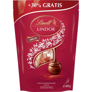 Lindt Lindor XL Beutel Milch  400g-4000539105685