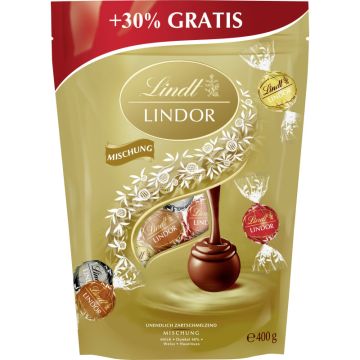 Lindt Lindor XL Beutel Mischung  399g-4000539105784