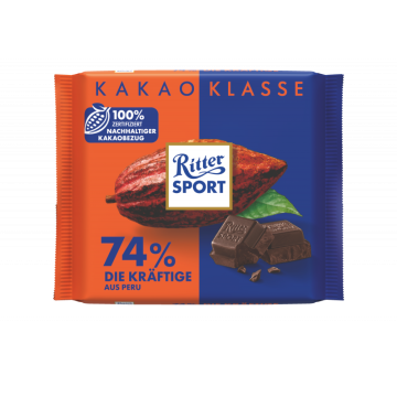 Ritter Sport Die Kräftige 74% à 100g-4000417693310