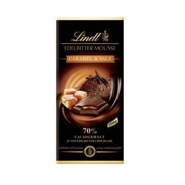 Lindt Edelbitter Mousse Caramel-Salz 150g-4000539106569