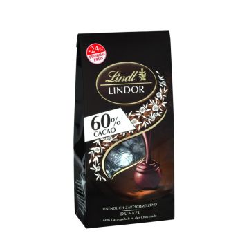 Lindt LINDOR Beutel Dark 60% PP  136g-4000539119927