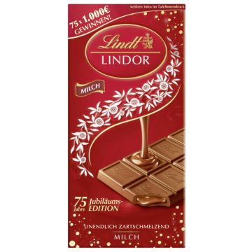 Lindt LINDOR Tafel Milch Jubil.  100g-7610400100397