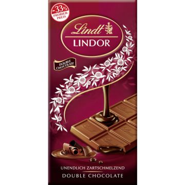 Lindt LINDOR Tafel Dou Choc. PP 100g-8003340803272