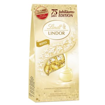 Lindt Lindor Btl weiss 75J. 136g-4000539143168