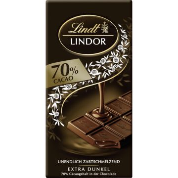 Lindt LINDOR Tafel 70 % --- 100g-8003340803227