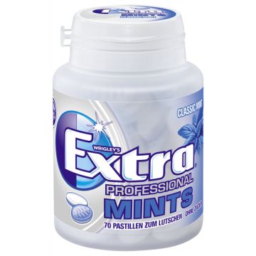 Wrigley's Extra Prof. Mints o. Zucker 70 Pastillen-4009900447300