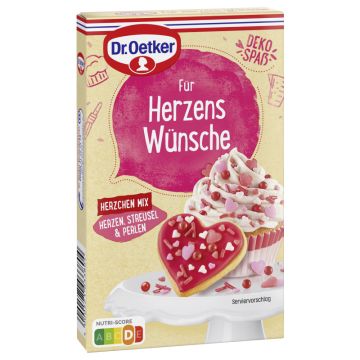 Dr. Oetker Für Herzens Wünsche Herzchen Mix 60g-4000521033804