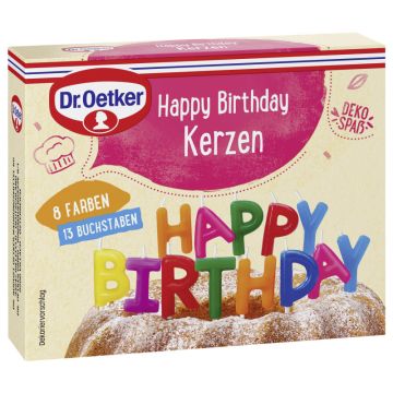 Dr. Oetker Happy Birthday Kerzen-4000521035532