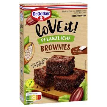 Dr. Oetker LoVE it! Pflanzliche Brownies RAC MB 480g-4000521032340