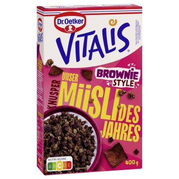 Dr. Oetker Vitalis MdJ Knusper Brownie Style RAC MB 400g-4000521035723