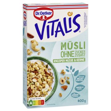 Dr. Oetker Vitalis O. Zuckerzusatz Knu. Nüsse&Kerne 400g-4000521035709