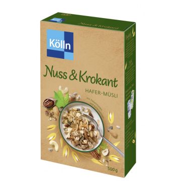 Kölln Nuss & Krokant Hafer-Müsli 500g -4000540011364