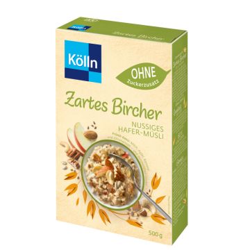 Kölln Zartes Bircher Nussiges Hafer-Müsli 500g-4000540001549