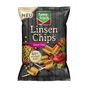 Funny Frisch Linsen Chips Sweet Chili 90g-4003586104007