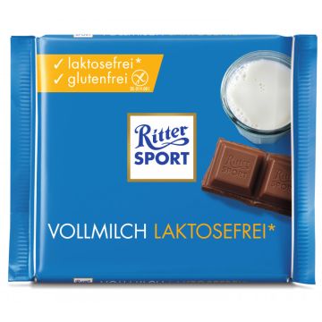 Ritter Sport 100G Vollmilch laktosefrei Tafel-4000417102003