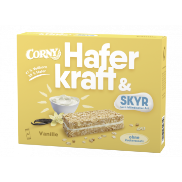 Corny Haferkraft & Skyr: Vanille trifft Hafer (3x40g)-4011800399719