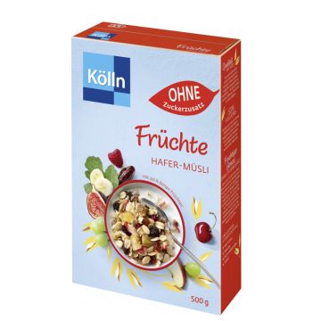 Kölln Früchte Hafer-Müsli OHNE Zuckerzusatz 500g-4000540001341