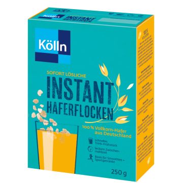 Kölln Instant Haferflocken 250g, 100 % Vollkorn-Hafer-4000540000405