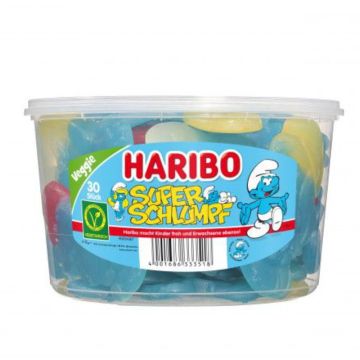 Haribo Super-Schlumpf 1 Dose 30 Stk. = 1440g-4001686333518