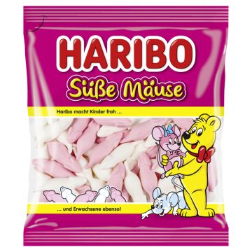 Haribo Süsse Mäuse 175g Schaumzucker -4001686329757