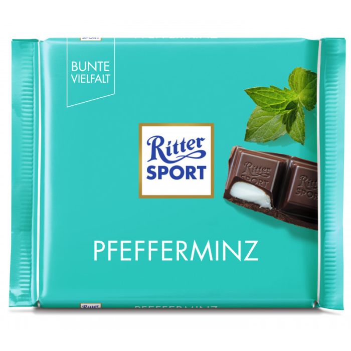 Ritter Sport 100G Pfefferminz Tafel-4000417028006