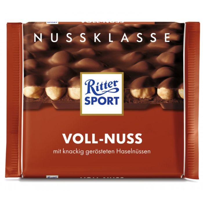 Ritter Sport Nuss-Klasse 100G Voll-Nuss Tafel-4000417700001