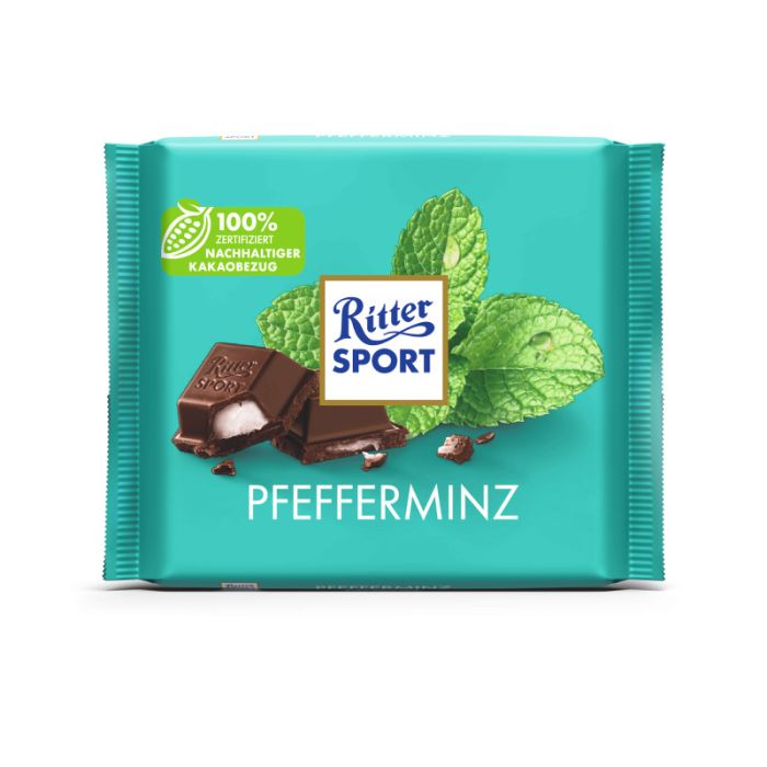 Ritter Sport Pfefferminz Tafel 100g-4000417602817