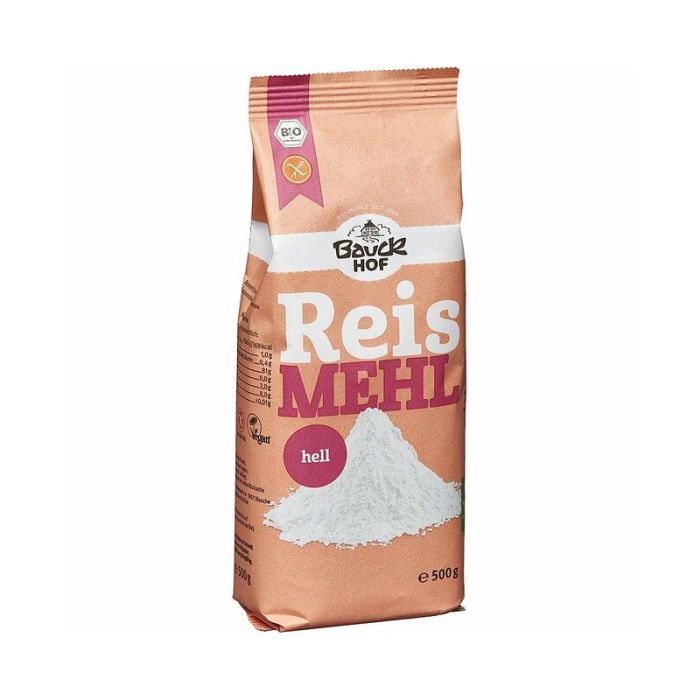 Bauckhof Reismehl hell 500g Bio glutenfrei-4015637824826