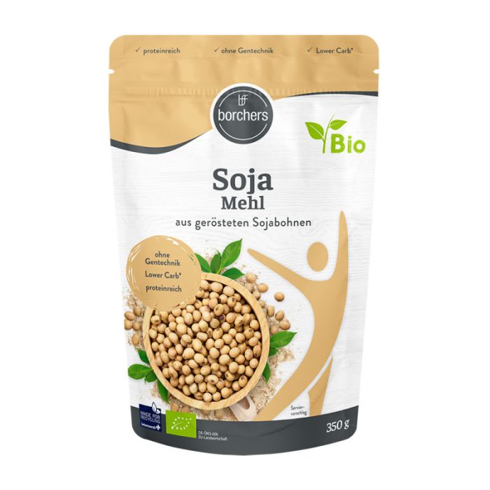 borchers Bio Sojamehl aus gerösteten Sojabohnen 350g-4260175670859