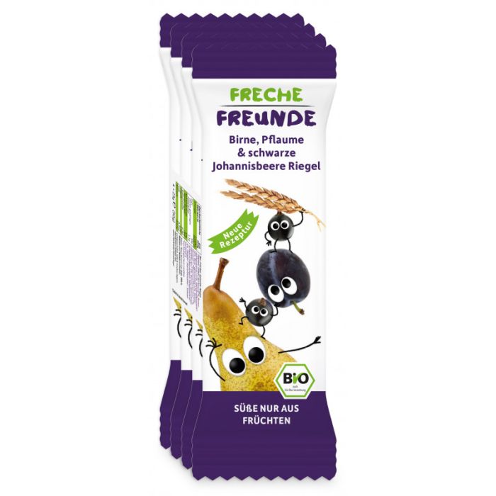 Freche Freunde Bio Birne, Pflaume, schwarze Johannisbeere 4x23g-4260249144408