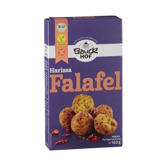 Bauckhof Harissa Falafel 160g Bio glutenfrei-4015637824833