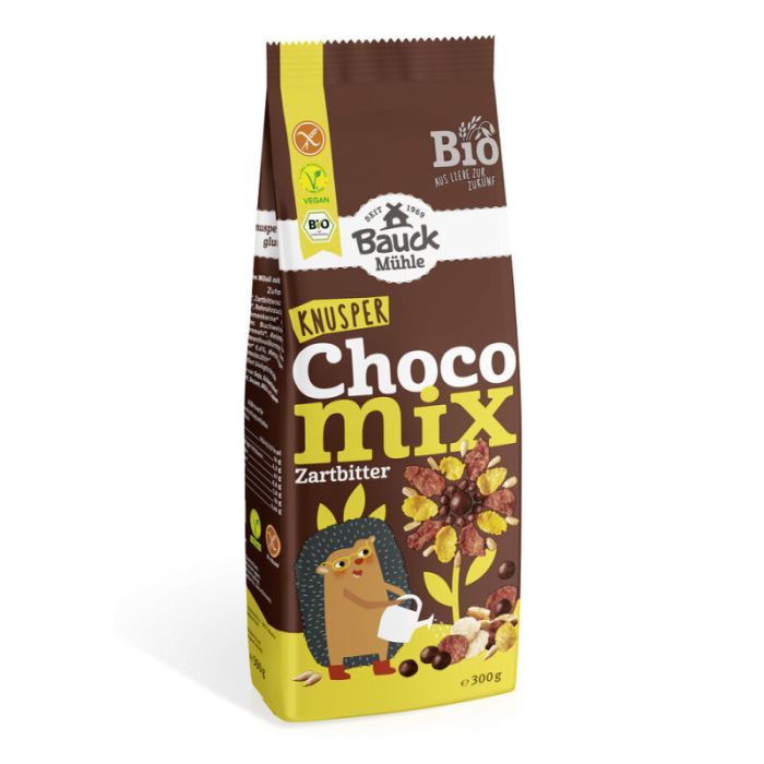 Bauckhof Choco Mix Zartbitter Bio 300g glutenfrei-4015637823119