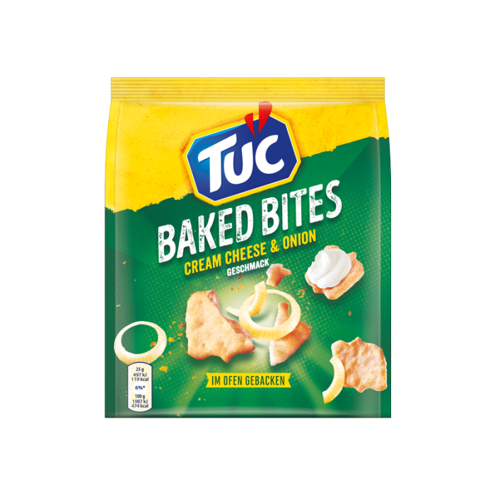 TUC Baked Bites Cream Cheese & Onion 110g -7622210842121