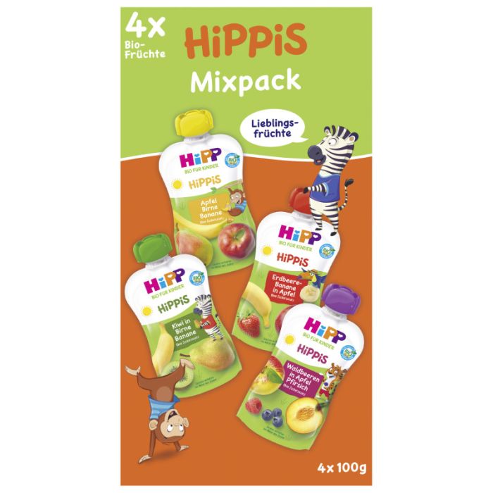 Hipp HiPPiS 4er Mixpack mit je 100g-4062300303430