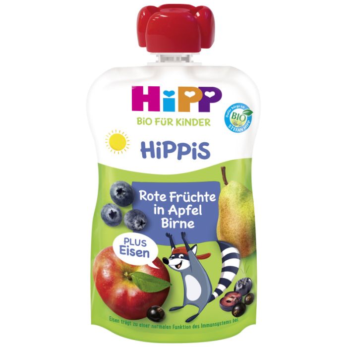 HiPP Bio für Kinder HiPPiS Frucht in Apfel Birne 100g-4062300364677