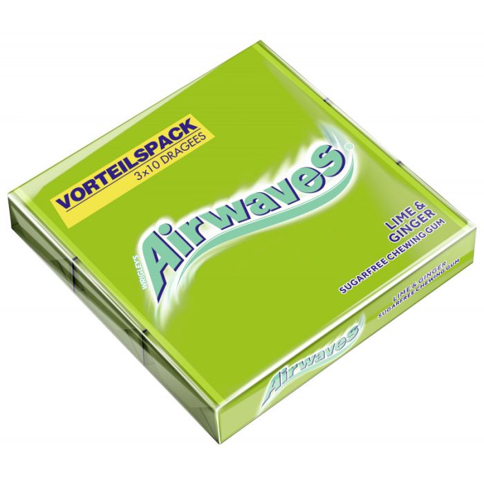 AIRWAVES Familypack Lime & Ginger 3x10 Dragees-4008429162510