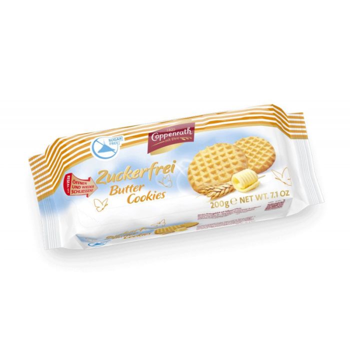 Coppenrath Zuckerfrei - Butter Cookies 200g-4006952006929