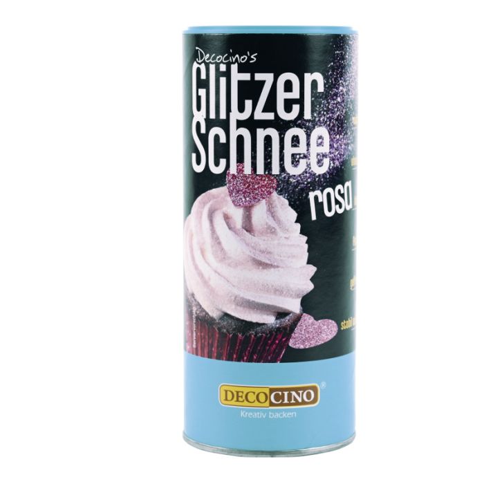 Decocino Glitzer-Schnee Rosa 100 g-4250448344754