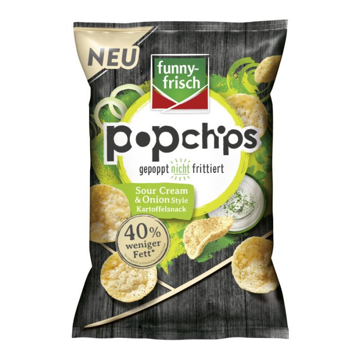 funny-frisch Popchips Sour Cream & Onion Style 80g-4003586105127